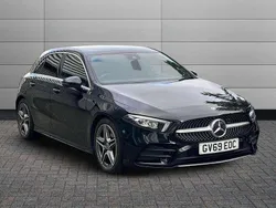 Cosmos black Used 2019 Mercedes A200 AMG line Hatchback | £17,950 (Fair price)
