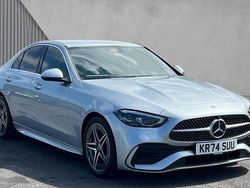Metallic paint hightech silver Used 2024 Mercedes C200 AMG line Sedan | £31,980 (A bit pricey)