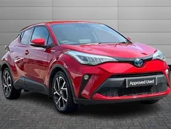 Scarlet flare Used 2021 Toyota C-HR Design SUV | £19,795 (Fair price)