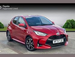 Scarlet flare Used 2022 Toyota Yaris Hybrid Design Hatchback | £17,944 (Good price)
