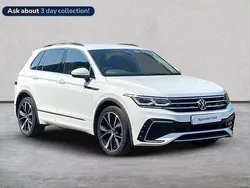 White Used 2022 VW Tiguan R-line SUV | £30,552 (A bit pricey)
