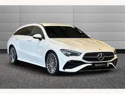 Polar white Used 2024 Mercedes CLA220 AMG Line Premium Sedan | £30,695 (Fair price)
