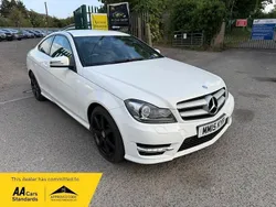 White Used 2015 Mercedes C180 Sport Edition Coupe | £5,896 (Fair price)
