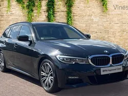 Black Used 2021 BMW 320 M Sport Estate | £24,555 (Fair price)