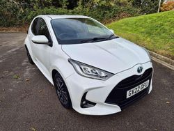 White Used 2022 Toyota Yaris Hybrid Design Hatchback | £15,695 (Fair price)