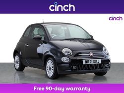 Black Used 2021 Fiat 500 Lounge Hatchback | £9,699 (Fair price)