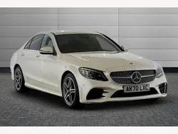 White Used 2020 Mercedes C300 AMG Line Premium Sedan | £23,495 (Fair price)