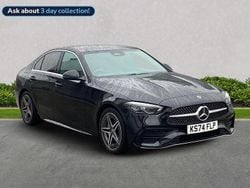 Black Used 2024 Mercedes C200 AMG line Sedan | £31,929