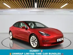 Red Used 2021 Tesla Model 3 Long Range Sedan | £17,799 (Good price)