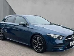 Denim blue metallic Used 2022 Mercedes A200 Executive Hatchback | £21,308 (A bit pricey)