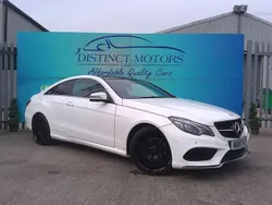 White Used 2017 Mercedes E220 AMG line Coupe | £11,989 (Super price)