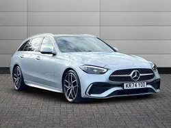Silver Used 2024 Mercedes C300e AMG Line Premium Estate | £35,995 (Fair price)