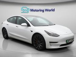 White Used 2021 Tesla Model 3 Performance Sedan | £24,700 (Fair price)