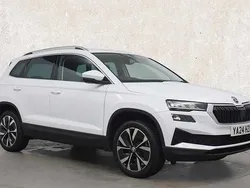 Moon white metallic Used 2024 Skoda Karoq SE L SUV | £25,111 (Fair price)