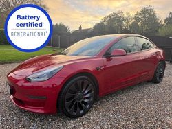 Red Used 2021 Tesla Model 3 Performance Sedan | £14,990 (Fair price)