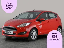 Red Used 2016 Ford Fiesta Zetec Hatchback | £7,072 (Fair price)