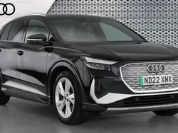 Black Used 2022 Audi Q4 e-tron S-Line SUV | £22,951 (Fair price)