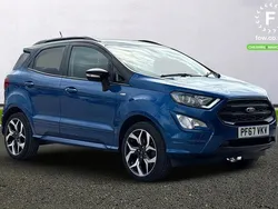 Blue Used 2018 Ford Ecosport ST-Line SUV | £10,499 (Fair price)
