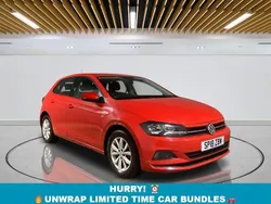 Red Used 2018 VW Polo SE Hatchback | £9,699 (Fair price)