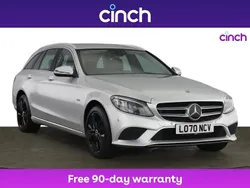 Silver Used 2020 Mercedes C300e Sport Edition Estate | £17,499 (A bit pricey)