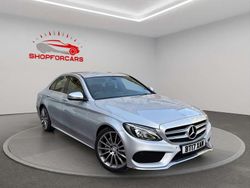 Silver Used 2017 Mercedes C200 AMG line Sedan | £11,750 (Fair price)