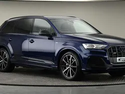 Blue Used 2022 Audi Q7 Black Edition SUV | £46,100 (Good price)