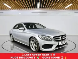Silver Used 2018 Mercedes C220 AMG line Sedan | £14,049 (Super price)