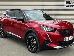 Red Used 2021 Peugeot e-2008 GTi SUV | £13,849 (Fair price)