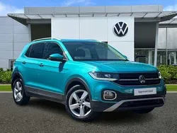 Turquoise Used 2022 VW T-Cross SEL SUV | £17,443 (Fair price)