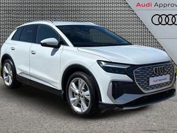 White Used 2025 Audi Q4 e-tron S-Line SUV | £33,200