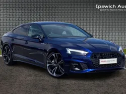 Blue Used 2022 Audi A5 Sportback Black Edition Hatchback | £34,362 (Fair price)
