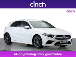 White Used 2021 Mercedes A180 AMG line Hatchback | £18,149 (Fair price)