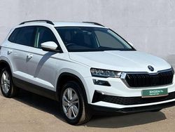 Moon white metallic Used 2024 Skoda Karoq SE Drive SUV | £20,740 (Fair price)