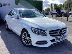 Polar white Used 2015 Mercedes C220 Sedan | £8,600 (Fair price)