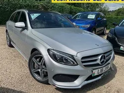 Silver Used 2015 Mercedes C250 AMG Line Premium Estate | £14,995 (Expensive)