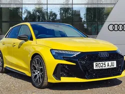 Yellow Used 2025 Audi RS3 Comfort Hatchback | £64,490 (Expensive)