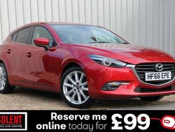 Red Used 2016 Mazda 3 Inclusive Hatchback | £8,990 (A bit pricey)