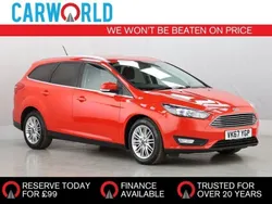 Red Used 2018 Ford Focus Zetec Estate | £10,700 (Good price)