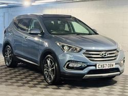 Blue Used 2017 Hyundai Santa Fe Premium SE SUV | £9,989 (Good price)
