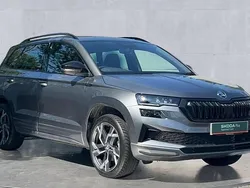 Graphite grey metallic Used 2025 Skoda Karoq SportLine SUV | £32,200 (Fair price)