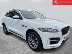White Used 2018 Jaguar F-Pace R-Sport SUV | £13,490 (Fair price)