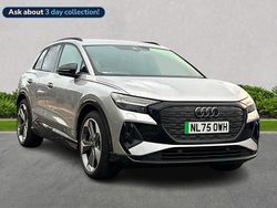Silver Used 2025 Audi Q4 e-tron Black Edition SUV | £34,112 (Fair price)