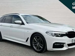 White Used 2018 BMW 520 M Sport Estate | £15,114 (Fair price)