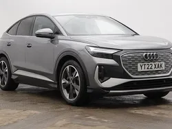 Grey Used 2022 Audi Q4 Sportback e-tron S-Line SUV | £25,390