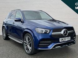 Blue Used 2020 Mercedes GLE350 AMG line SUV | £33,316 (Fair price)