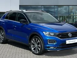 Ravenna blue metallic black Used 2018 VW T-Roc R-line SUV | £19,561 (Good price)