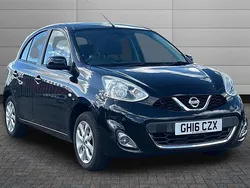 Sapphire black Used 2016 Nissan Micra Acenta Hatchback | £8,490 (Fair price)