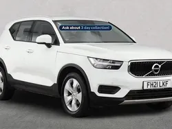 White Used 2021 Volvo XC40 Momentum SUV | £18,999 (Fair price)