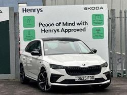 Candy white Used 2025 Skoda Scala Monte Carlo Hatchback | £20,695 (A bit pricey)