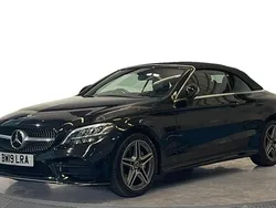 Black Used 2019 Mercedes C180 AMG line Cabriolet | £17,970 (Fair price)